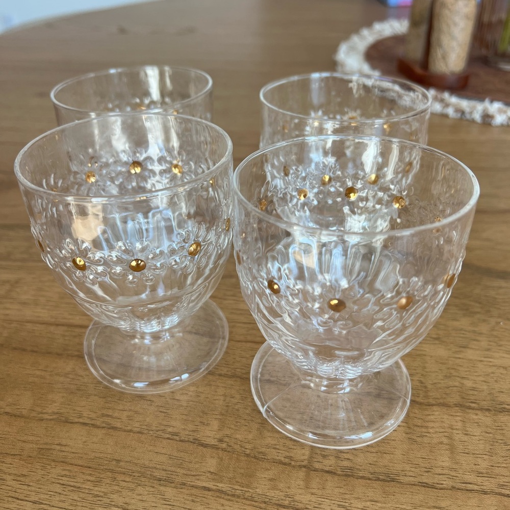 Anthropologie Clara Icon Goblet 4 Piece Set in Daisy - Picture 2 of 4
